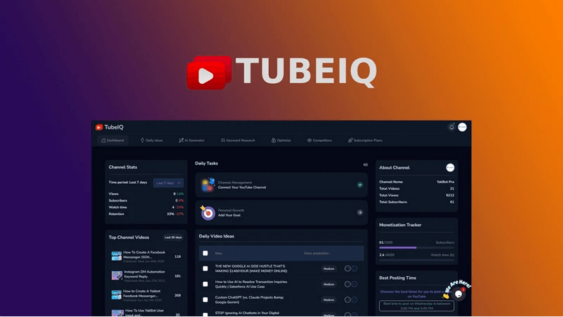 TubeIQ Lifetime Deal Review