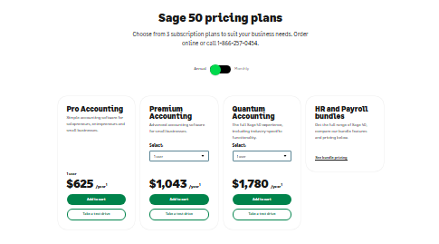 Sage Pricing Plans